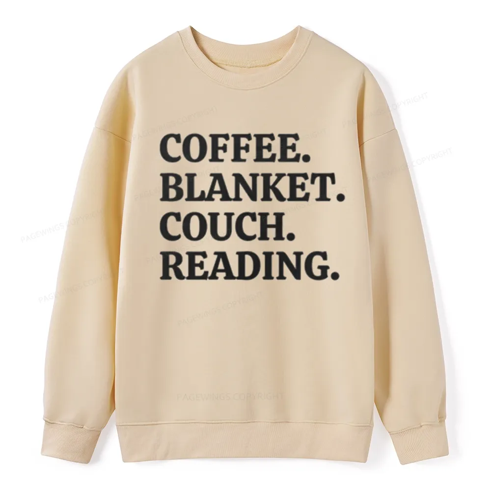 Pagewings Coffee Blanket Couch Reading Unisex Classic Sweatshirt