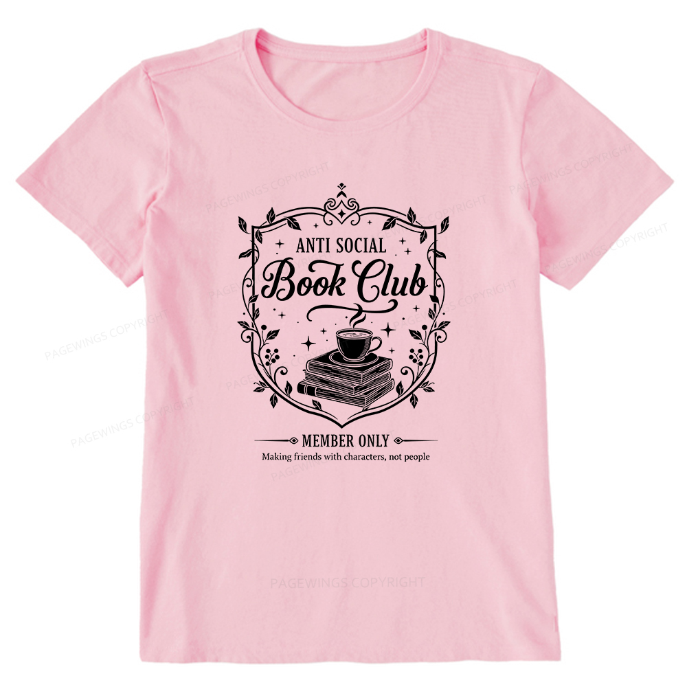 Pagewings Anti Social Book Club Unisex Classic T-shirt