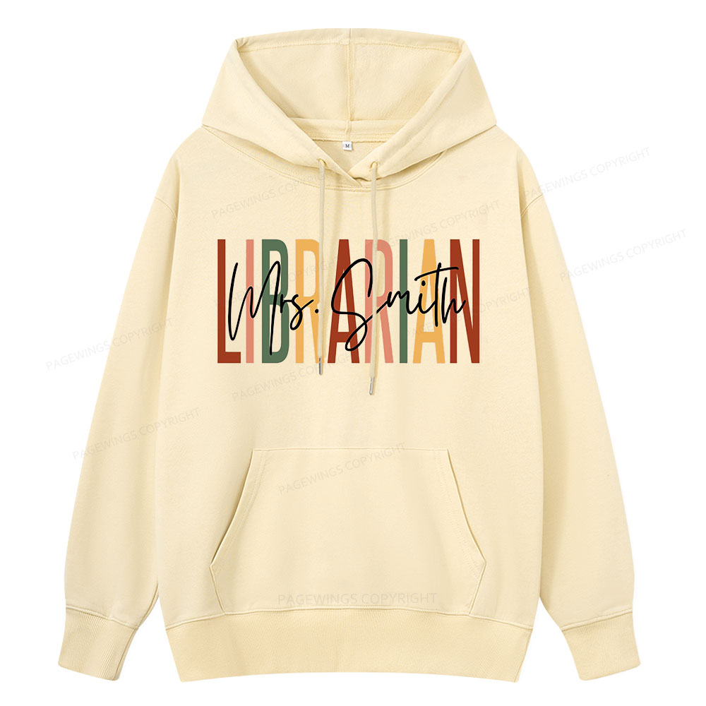 Pagewing Personalized Librarian Unisex Classic Hoodie