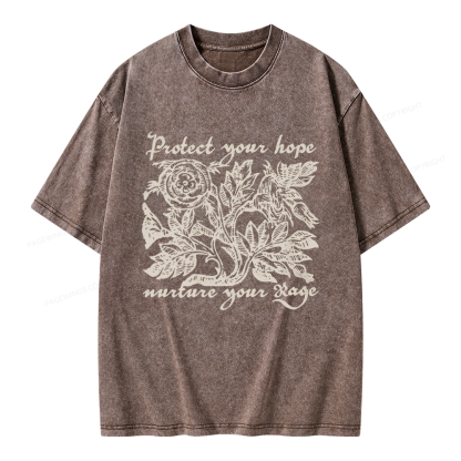 Pagewings Protect Your Hope Unisex Washed T-shirt