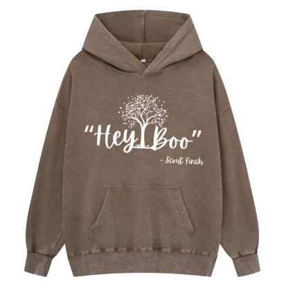 Pagewings To Kill a Mockingbird Unisex Washed Hoodie