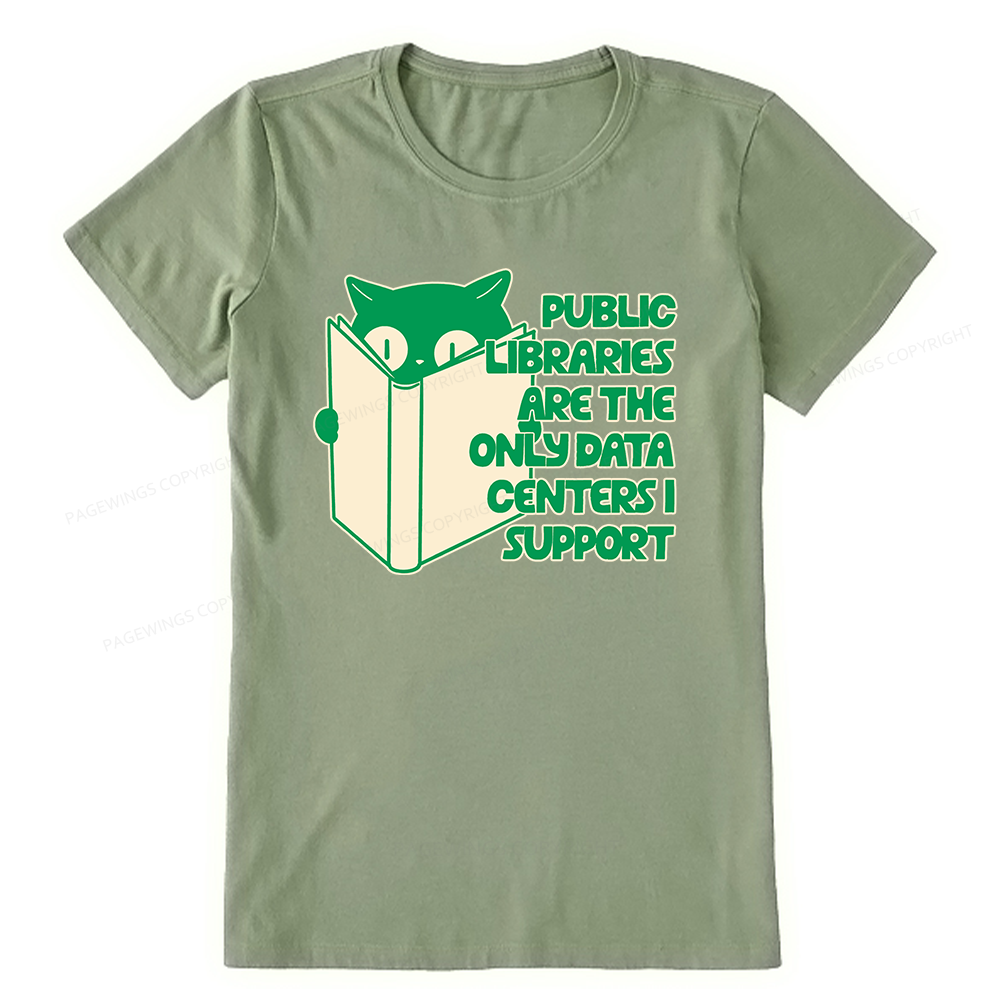 Pagewings Public Libraries are the Only Data Centers Unisex Classic T-shirt
