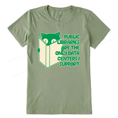 Pagewings Public Libraries are the Only Data Centers Unisex Classic T-shirt