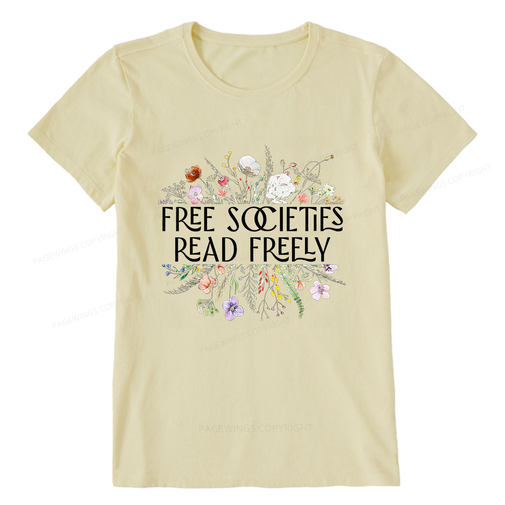Pagewings Free Societies Read Freely Unisex Classic T-shirt