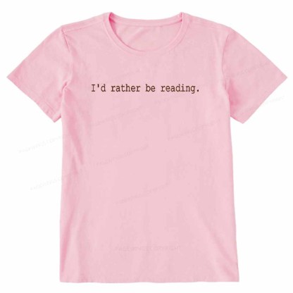 Pagewings I'd Rather Be Reading Unisex Classic T-shirt