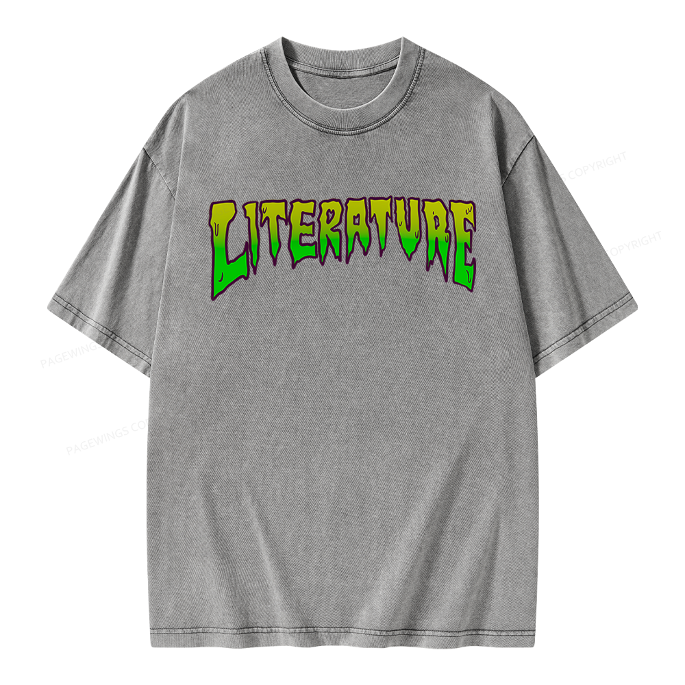 Pagewings Literature Unisex Washed T-shirt