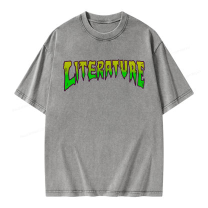 Pagewings Literature Unisex Washed T-shirt