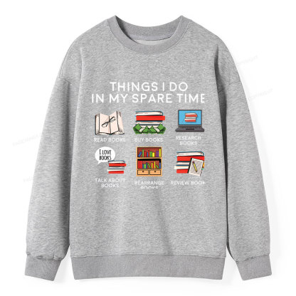 Pagewings Books Reading In My Spare Time  Unisex Classic Sweatshirt