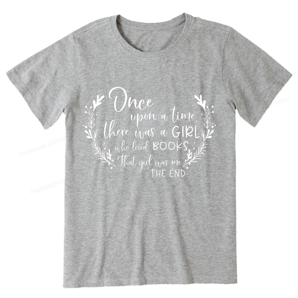 Pagewings There Was A Girl Who Loved Books Unisex Classic T-shirt