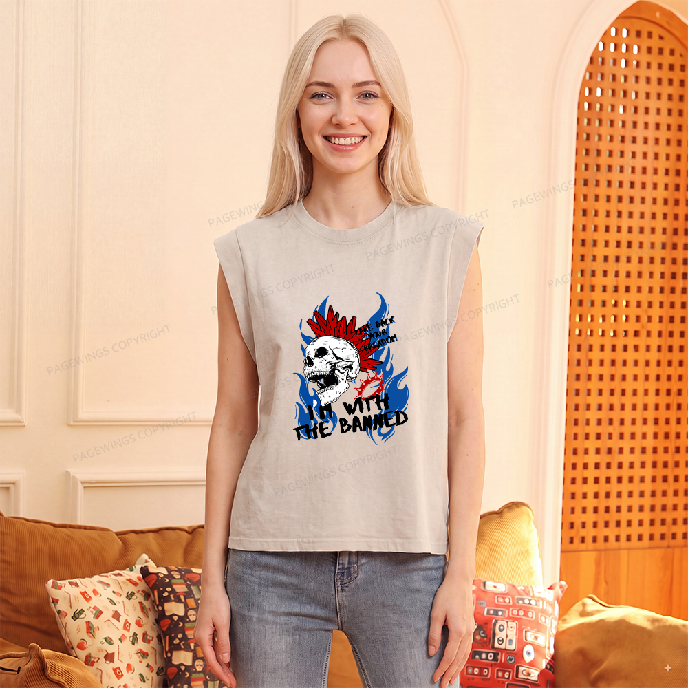 Pagewings Take Back Your Freadom Women's Washed Tank Top