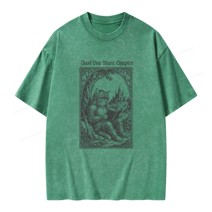 Pagewings Just One More Chapter Unisex Washed T-shirt