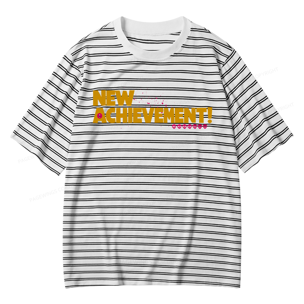 Pagewings New Achievement Unisex Striped T-Shirt