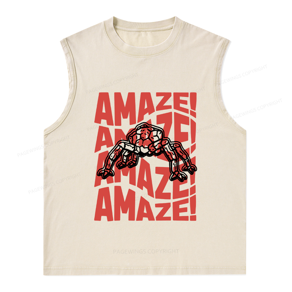 Pagewings Amaze Space Unisex Washed Tank Top