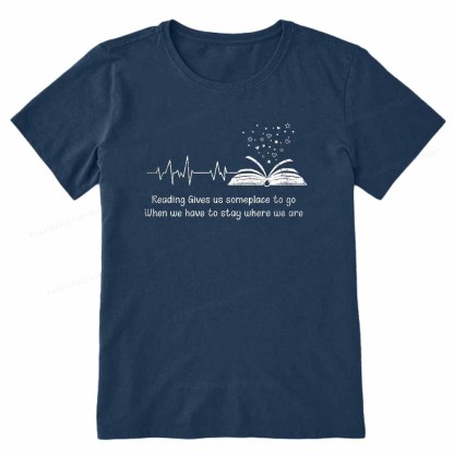 Pagewings Book Lovers Reading Reading Book Unisex Classic T-shirt