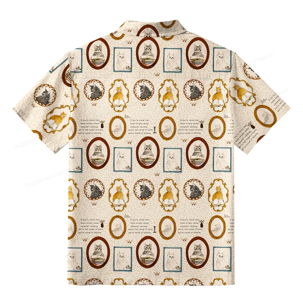 Pagewings You’re Not Scared Of Books Unisex Hawaiian Shirt