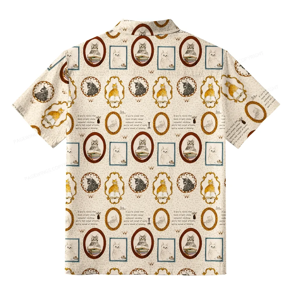 Pagewings You’re Not Scared Of Books Unisex Hawaiian Shirt