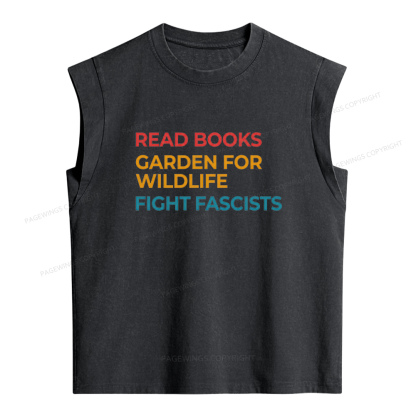 Pagewings Read Books Garden Women's Washed Tank Top