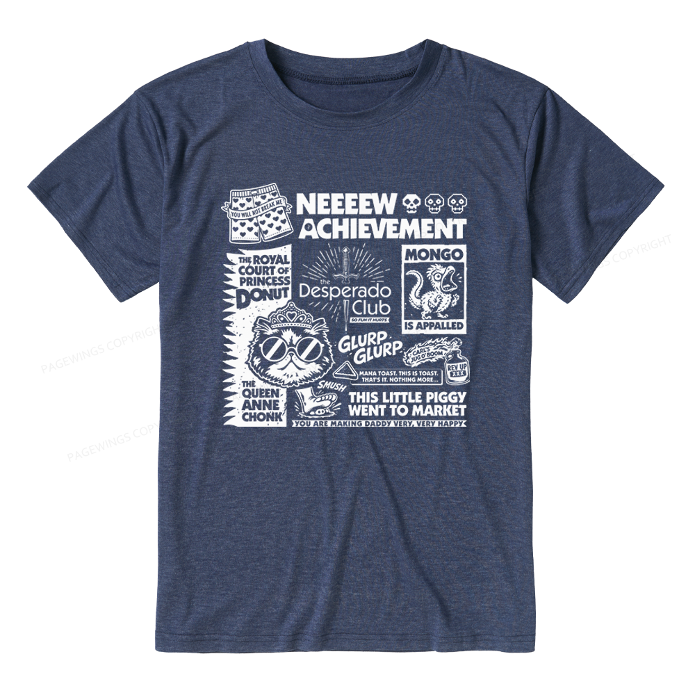 Pagewings Sci Fi Novel Lover Unisex Heather T-Shirt