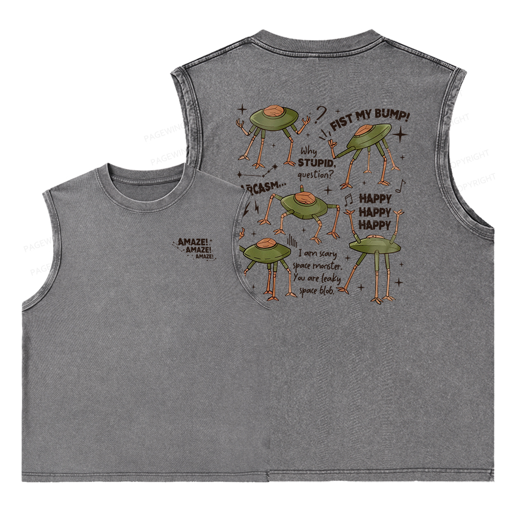 Pagewings Fantasy Bookish Rocky Amaze Unisex Washed Tank Top
