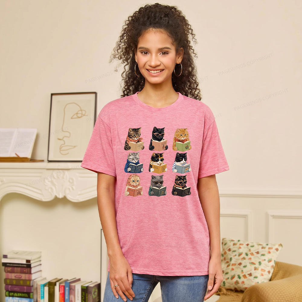 Pagewings Fashion Book Lover Unisex Heather T-Shirt