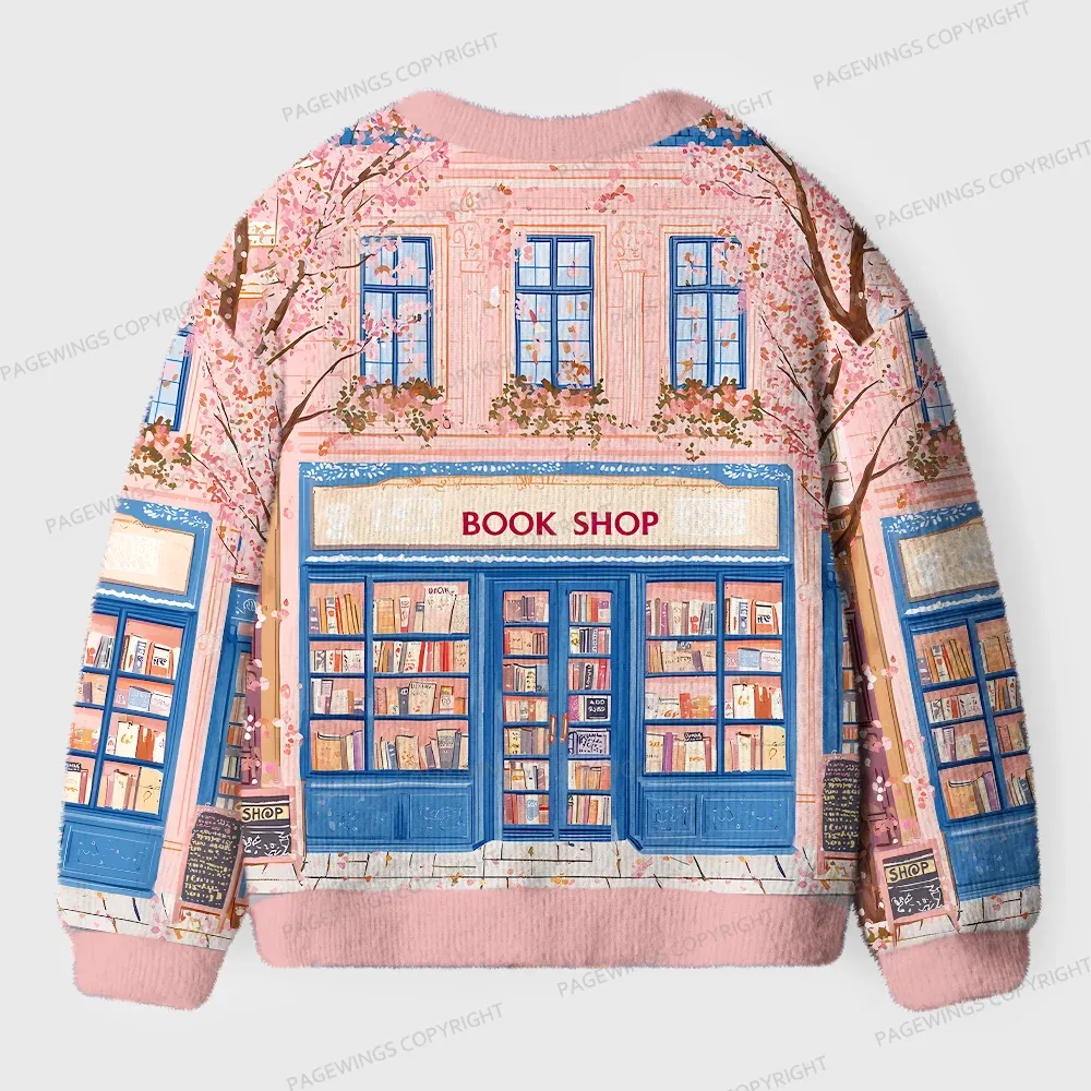 Pagewings Book Shop Unisex Ugly Cardigan Sweaters