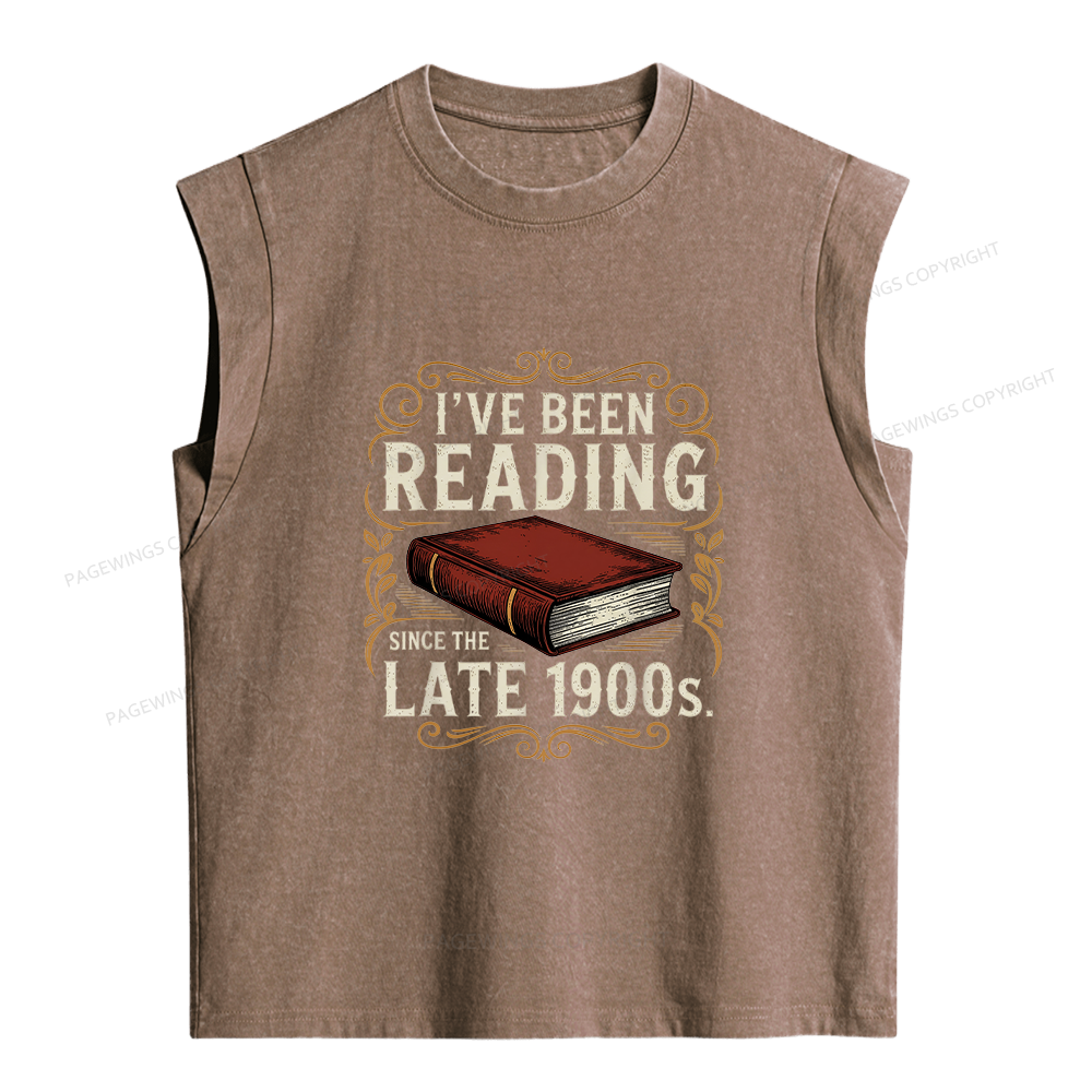 Pagewings I've Been Reading Women's Washed Tank Top