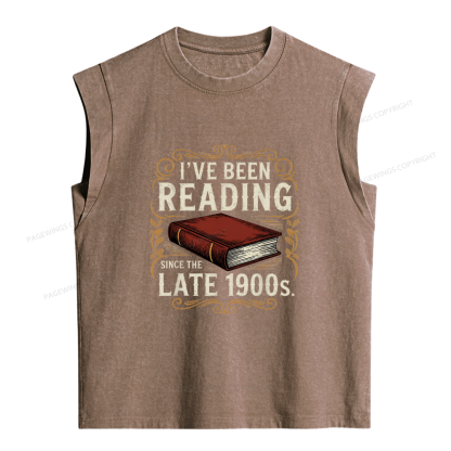 Pagewings I've Been Reading Women's Washed Tank Top