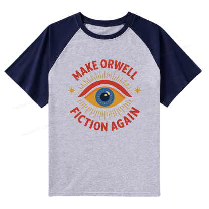 Pagewings Dystopia Quote Raglan T-shirt