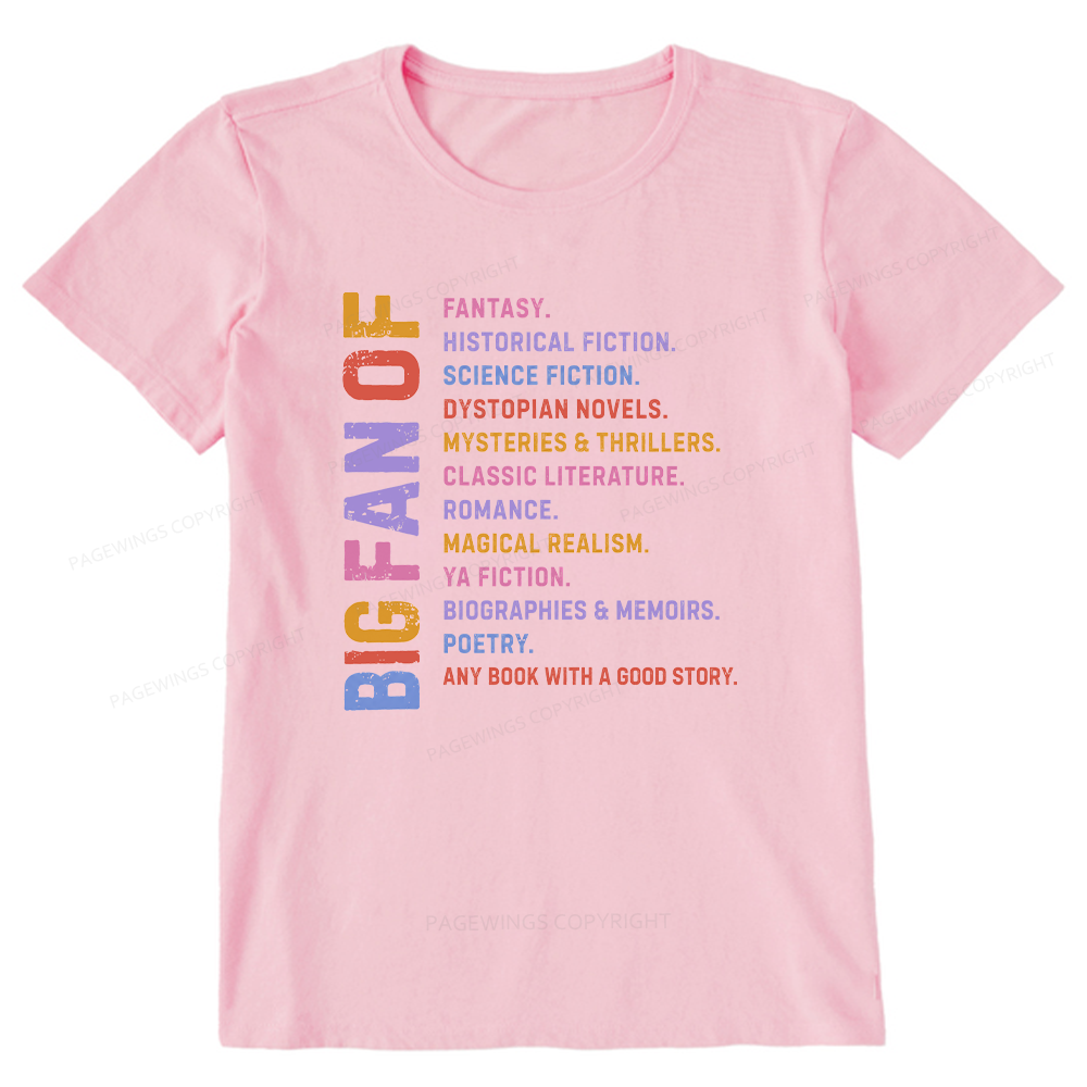 Pagewings Big Fan of Books Unisex Classic T-shirt