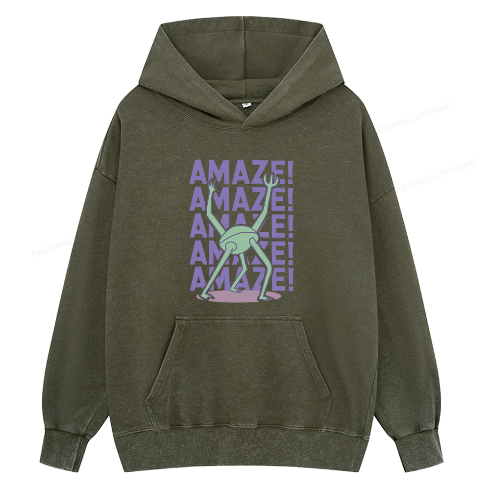 Pagewings Rocky Amaze Unisex Washed Hoodie