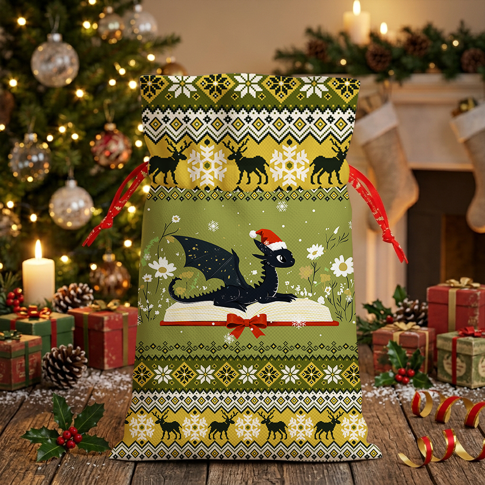 Pagewings Christmas BookDragon Christmas Santa Sack