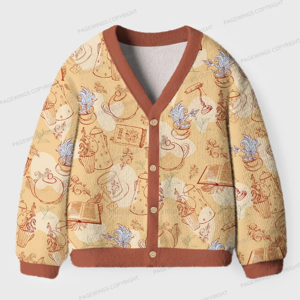 Pagewings Book Unisex Ugly Cardigan Sweaters