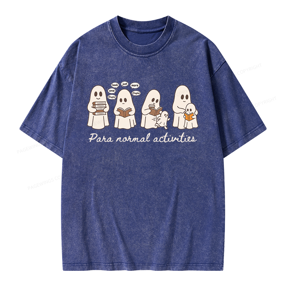 Pagewings Just One More Chapter Unisex Washed T-shirt