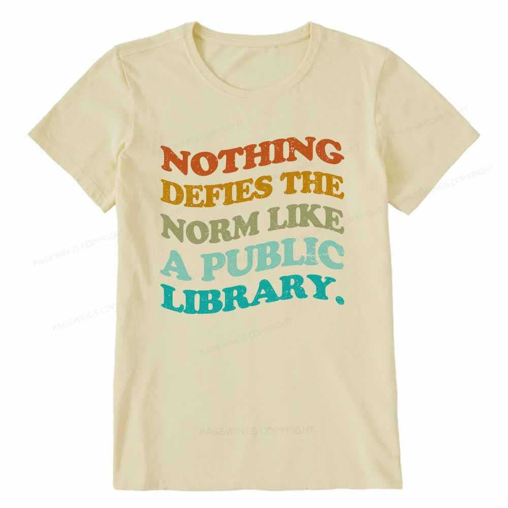 Pagewings Nothing defies the norm like a public library Unisex Classic T-shirt