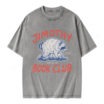 Pagewings Jimothy Book Club Unisex Washed T-shirt