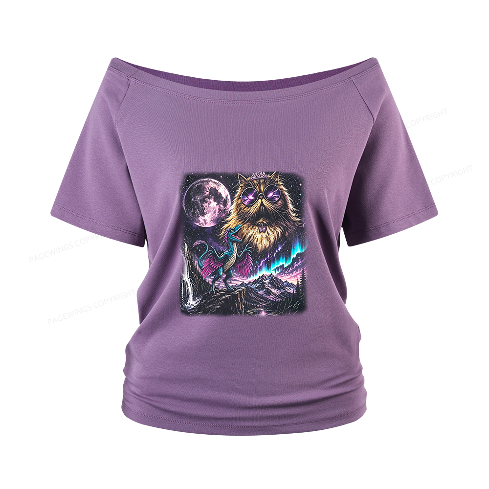 Pagewings Sci Fi Books Lover Women Off Shoulder T-shirts