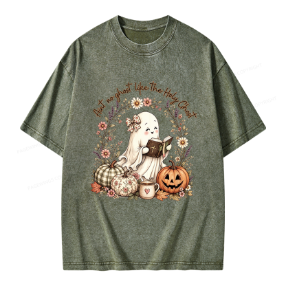 Pagewings Christian Halloween Unisex Washed T-shirt