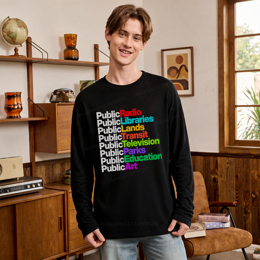 Pagewings Public Libraries Unisex Lightweight Long Sleeve T-Shirt