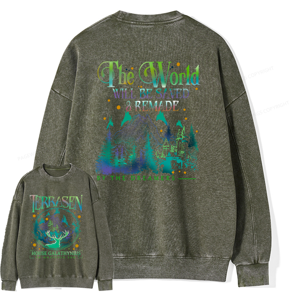 Pagewings Terrasen Unisex Washed Sweatshirt