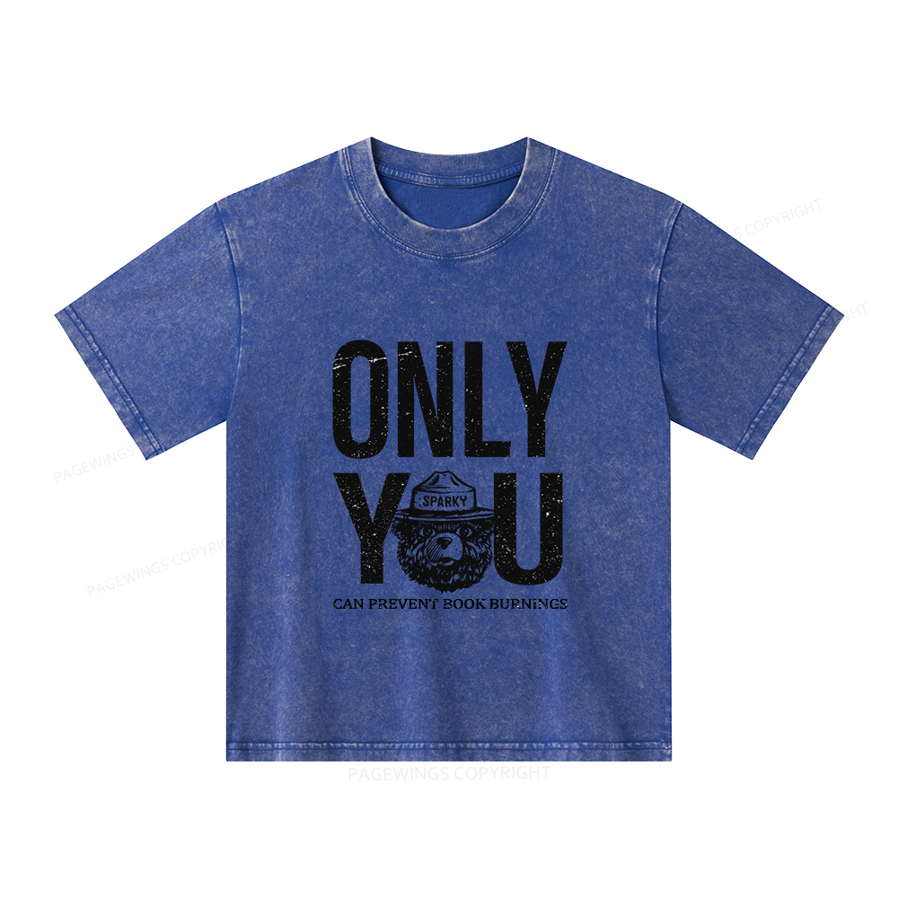 Pagewings Only You Unisex Kids Washed T-shirt