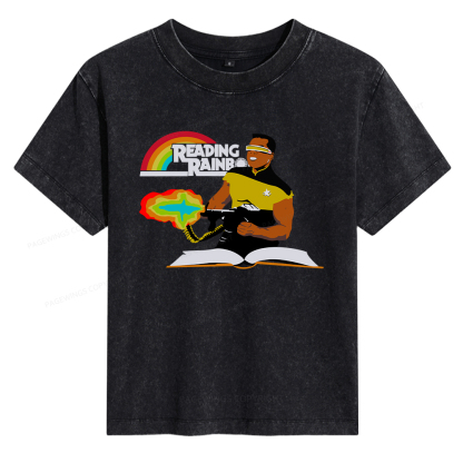 Pagewings Reading Rambo Women's Washed T-shirt