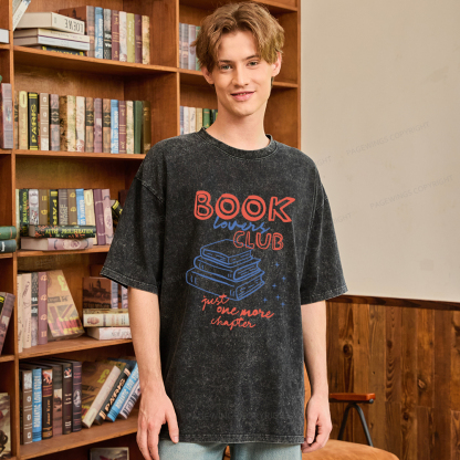 Pagewings Book Lovers Club Unisex Washed T-shirt