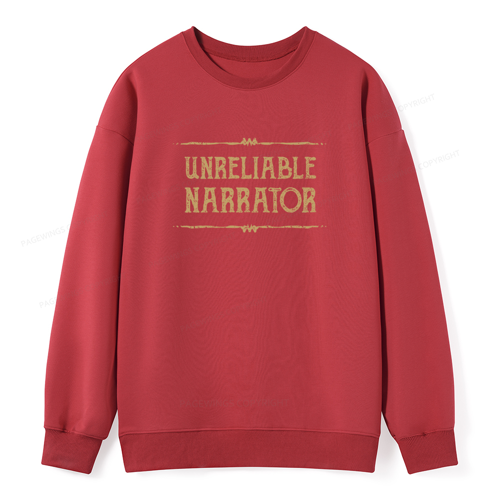 Pagewings Unreliable Narrator Unisex Classic Sweatshirt