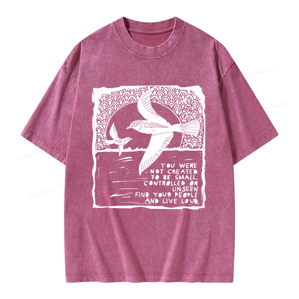 Pagewings I Support Are Public Libraries Unisex Washed T-shirt