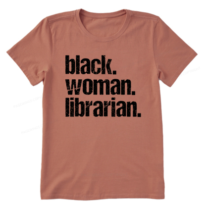 Pagewings Black Woman Librarian Unisex Classic T-shirt