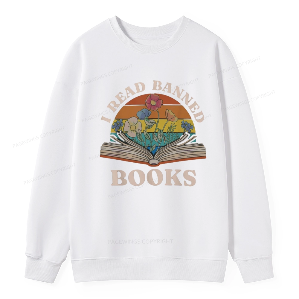 Pagewings I Read Banned Books Unisex Classic Sweatshirt
