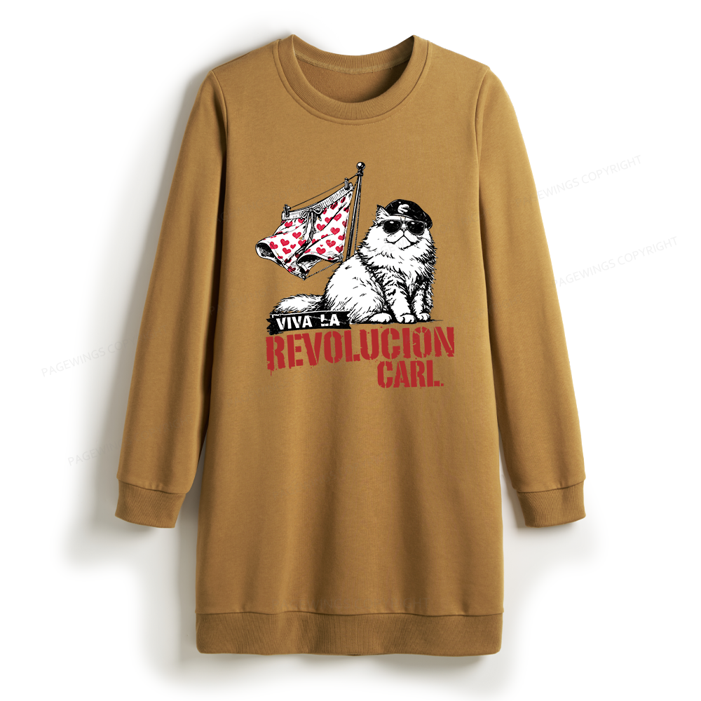 Pagewings Sci-Fi Novel Lover Sweatshirt Dress