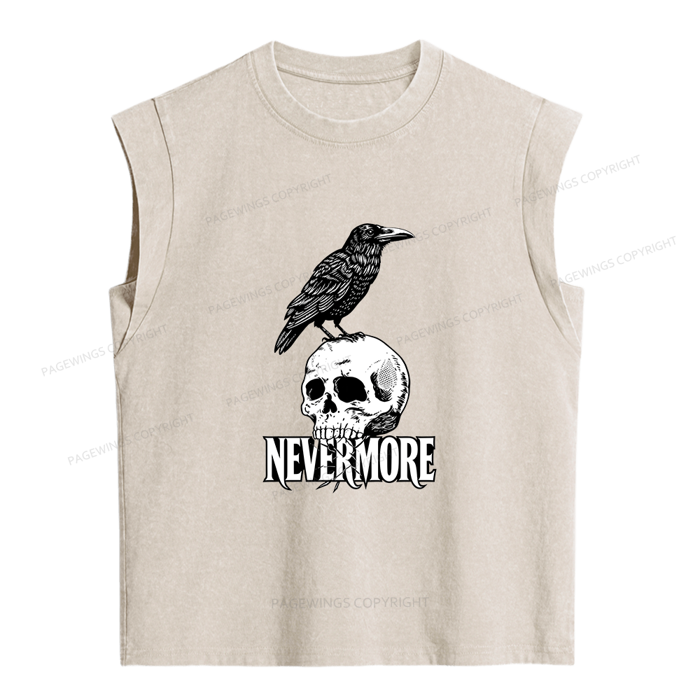 Pagewings Nevermore Women's Washed Tank Top