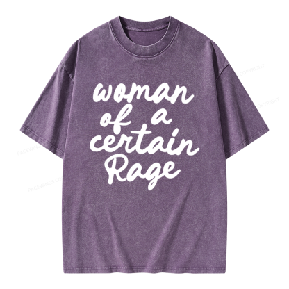 Pagewings Woman of a Certain Rage Unisex Washed T-shirt