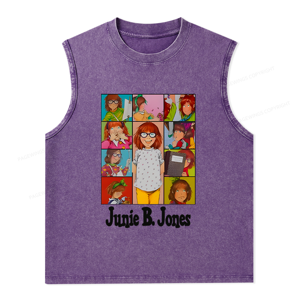 Pagewings Junie B Jones Unisex Washed Tank Top